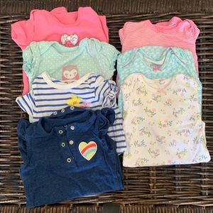 Carter’s/Cat & Jack onesies, 3-6 months